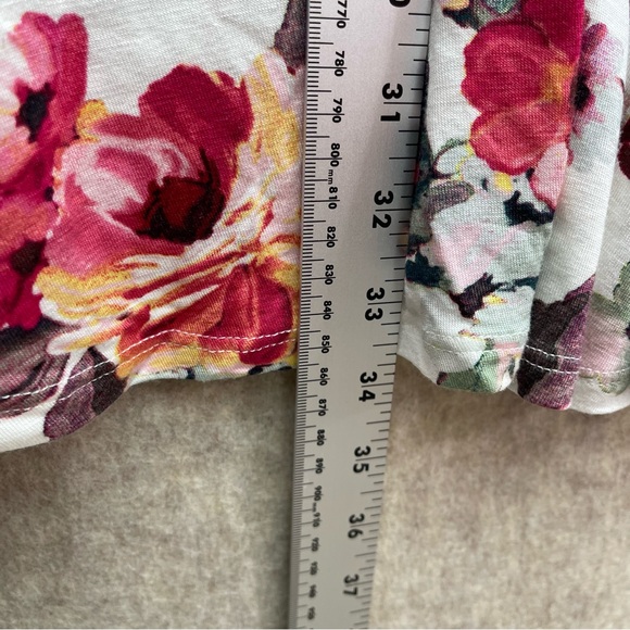 Stretch Dress Floral Flounce Off the Shoulder, M Juniors - Picture 7 of 8